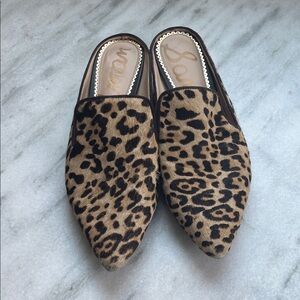 Sam Edelman Leopard Print Women's Mules